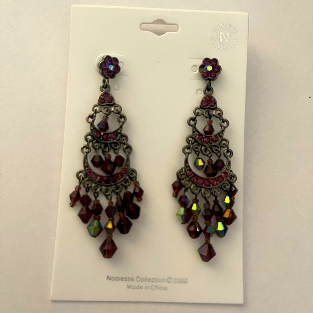 Maroon Earrings